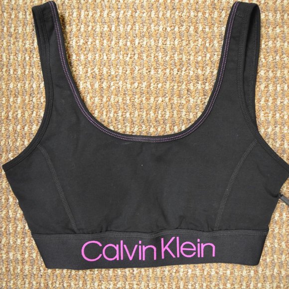 Calvin Klein Other - Calvin Klein Logo Medium-Impact Sports Bra Orchid